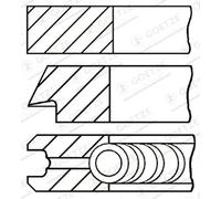 GOETZE ENGINE 08-124008-00 Jeu de segments de pistons
