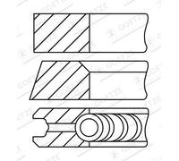 Jeu de segments de piston 08-183300-10 GOETZE ENGINE pour MERCEDES-BENZ PUCH VW