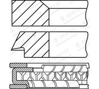 GOETZE ENGINE 08-334400-10 Jeu de segments de pistons