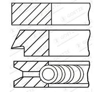 GOETZE ENGINE 08-425300-00 Jeu de segments de pistons