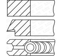 Jeu de segments de piston 08-432200-10 GOETZE ENGINE pour BMW 1 1 Décapotable 3