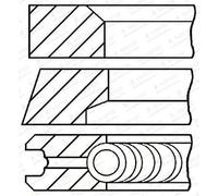 Goetze Jeu de segments de pistons 08-445100-00 pour Hyundai/Kia