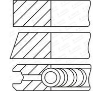 Jeu de segments de pistons GOETZE ENGINE 08-451300-00
