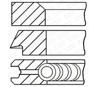 GOETZE ENGINE 08-453000-00 Jeu de segments de pistons