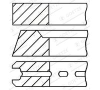 GOETZE ENGINE 08-520100-00 Jeu de segments de pistons