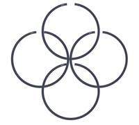 Jeu de segments de Piston 52mm X 1.2mm, 4 pièces, compatibles avec 272 272xp 046 MS460 MS461 064 MS640 MS650, pièces de réparation de cylindre de tronçonneuse