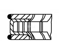 Jeu de segments de piston 640 RS 00116 0N0 MAHLE pour NISSAN MICRA C+C III NOTE