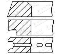 Jeu de segments de piston GOETZE 08-207000-00