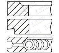 Jeu de segments de piston GOETZE 08-207200-00
