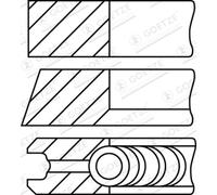Jeu de segments de piston GOETZE 08-336500-10