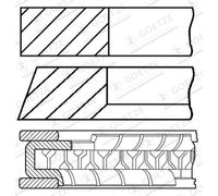 Jeu de segments de piston GOETZE 08-450000-10
