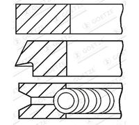 Jeu de segments de piston GOETZE ENGINE 08-422200-00