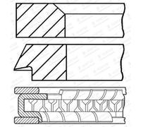 Jeu de segments de piston GOETZE ENGINE 08-445800-00