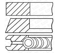 Jeu de segments de piston GOETZE ENGINE 08-447500-00