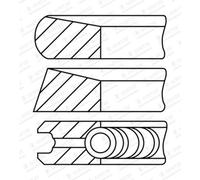 Jeu de segments de piston GOETZE ENGINE 08-448600-00