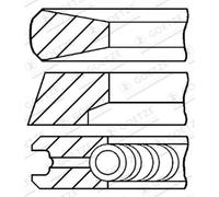 Jeu de segments de piston GOETZE ENGINE 08-854700-00