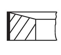 Jeu de segments de piston MAHLE 021 RS 00129 0N0