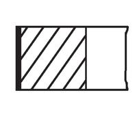 Jeu de segments de piston MAHLE 021 RS 00130 0N0