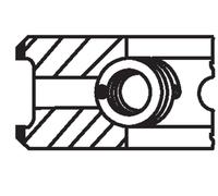 Jeu de segments de pistons MAHLE 028 15 N0 06J198151E 06J198151