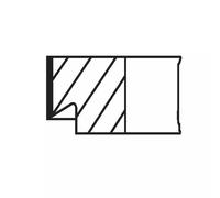 Jeu de segments de pistons MAHLE 040 07 N0