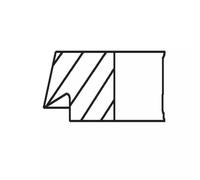 Jeu de segments de piston MAHLE 081 21 N0