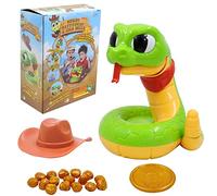 Jeu de Serpent à Sonnette pour Adultes et Enfants, Jouet de Jeu de Serpent à Sonnette, Serpent en Plastique Faux Serpent, Jouets de Serpent affamé à déclenchement par Induction