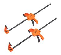 VEVOR Jeu de 2 Serre-Joints à Libération Rapide Serre-Joint à Une Main Ouverture 609,6 mm Saillie 84,6 mm Force de Serrage Max. 136 kg Pince Écarteur Réversible pour Charpentier Menuisier Métallurgie