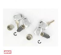 Jeu de serrures GiVi à blocage identique 2 fois pour TRK33 / 46 / 52 / B36N