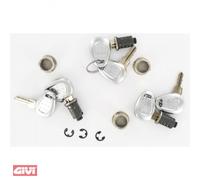 Jeu de serrures GiVi à blocage identique 3 fois pour ancienne TRK33 / TRK46 / B36N