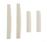 Jeu de Sillets pour Guitare Classique en Os Naturel | Os véritable dense, faible porosité, améliore l'intonation, taille 43mm et 72mm, naturel