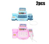 Jeu De Simulation De Caisse Enregistreuse Électronique Pour Enfants,Jouet De Simulation De Supermarché,Jouets De Maison,Effets Sonores D'éclairage,Cadeau Pour Garçon Et Fille - Type 2pcs
