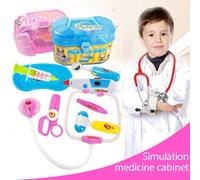 Jeu de Simulation de maison pour enfants, jeu de docteur avec stéthoscope léger et battement de coeur, boîte médicale pour l'éducation précoce, jouet de noël