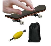 Jeu de skateboard à doigts - Mini planche à tricoter en bois portable - Jouet d'entraînement de dextérité avec poignée lisse - Accessoire de divertissement captivant pour et adultes