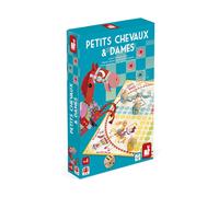 Jeu De Société 2 En 1 Dames Et Petits Chevaux Multicolore TU