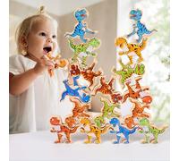 Jeu De Société À Empiler Créatif Dinosaure Montessori, Jeu De Jenga Arc-En-Ciel, Blocs De Construction D'équilibre, Anti-Stress Interactif Pour Enfants