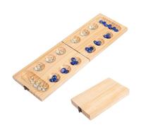 Jeu De Société Africain Écologique - Pin 44,5x13,5x1,5cm Ensemble Stratégique Familial Voyage | Jouet D'Échecs Pédagogique Portatif avec Billes, pour, Adultes, Garçons Et Filles, Idéal pour Am