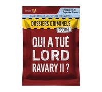Jeu de société ASMODEE Dossiers Criminels Pocket 2 - Qui a tué Lord Ravary II ? Pack pocket enquête solo bordeaux/jaune