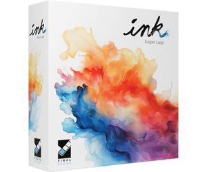 Jeu de société ASMODEE Ink Jeu de stratégie Boîte verticale design éclaboussures d'encre Blanc