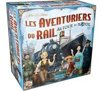 Jeu de société - ASMODEE - Les aventuriers du rail Monde - Plateau double-face - Trains et bateaux