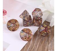 Jeu De Société Avec Chiffres Polyédriques À Faces Multiples, 7 Pièces, Pour Bar, Pub, Club, Fête