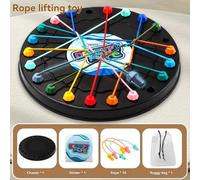 Jeu De Société Avec N?uds En Corde Pour Enfants, Ligne De Couleur Torsadée, Cordes Connectées, Jeu De Table De Pensée Logique, Jouet Interactif Parent-Enfant, Nouvelle Collection[Z239]
