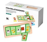 Jeu de société avec Puzzle d'attribution, Jouet éducatif interactif en Bois, Puzzle logique, pour Filles, intérieur, Salle de ole, fête, Anniversaire