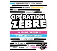 Jeu de société Big Moustache Opération Zèbre jeu d'ambiance 2-12 joueurs 30 min 14+ ans noir avec accents rose et cyan