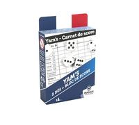 La Ducale - Jeu de Yam’s - 5 dés et Bloc de Score Yam’s - Jeu de Voyage Traditionnel, Aléatoire