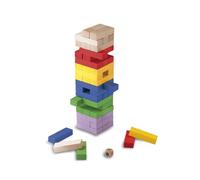 Cayro Jeu de société Block & Block Colors – Blocs en bois, barres colorées empilables – +5 ans