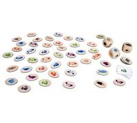 Jeu de Societe : Cherche et Trouve en Bois Les Poissons - Set Jeu Enfant, Famille avec Carte Tigre - Observation, rapidite - des 5 Ans
