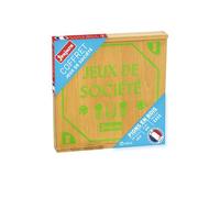 JeuJura – Coffret de jeux de société 8104 – plateaux en bois