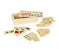 Jeu de société - COLOR BABY - Dominos Bois 28 pièces - Animaux et numéros - Pour enfants de 3 ans et plus
