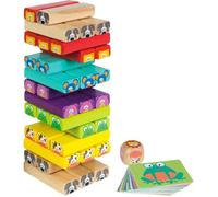 Jeu de société - COLOR BABY - Tour en bois Woomax - 52 pièces - Jouet éducatif - Multicolore