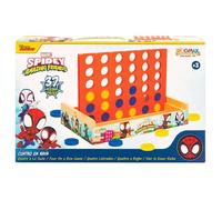 Jeu de société Cuatro en Raya - Marvel - Spidey - Bois - Pour enfants dès 3 ans